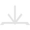 Ekena Millwork Vanguard Architectural Grade PVC Gable Bracket, 108"W x 72"H x 2"D x 6"F, 16/12 Pitch GBP108X72X0206VAN00 - alternate 3